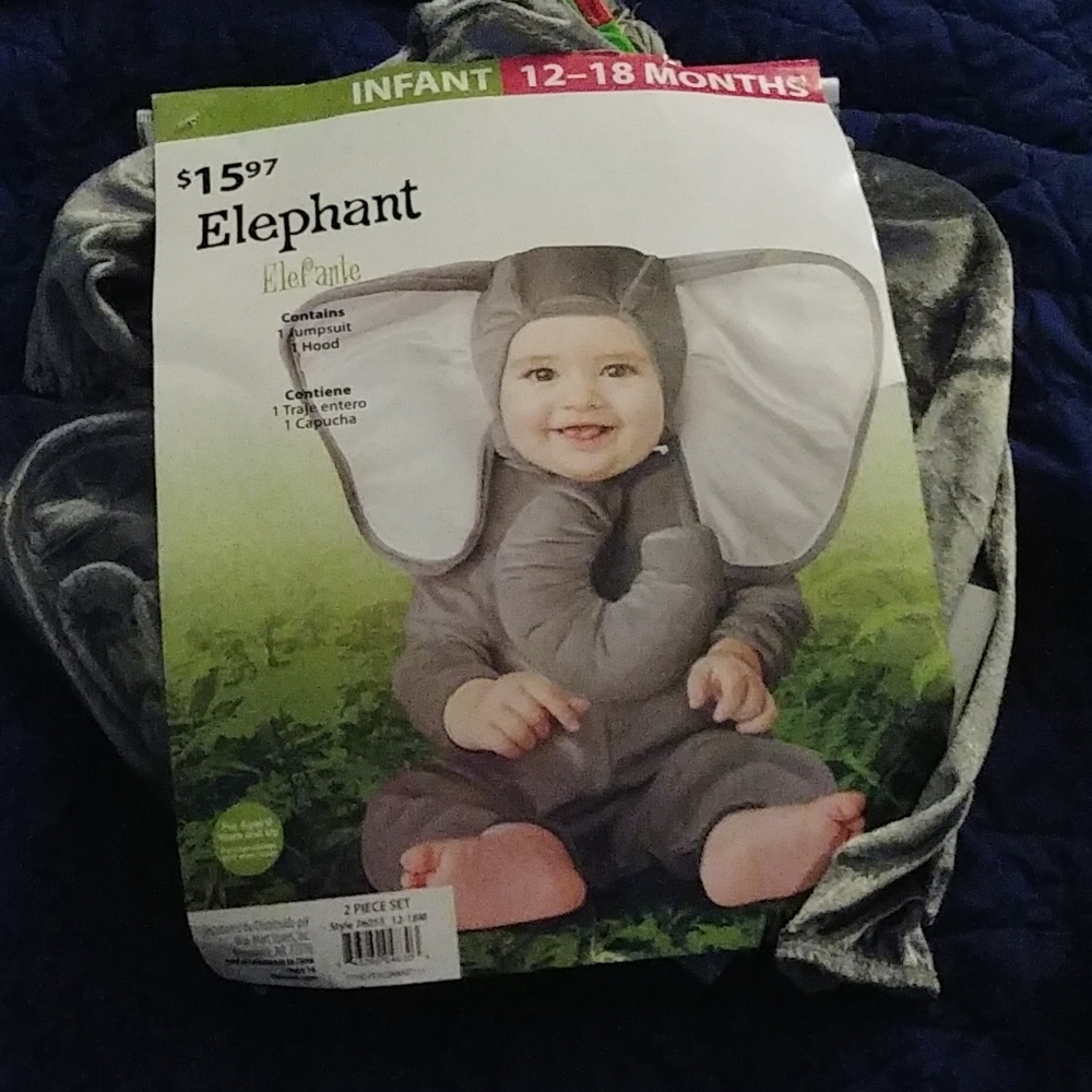 Infant/toddler elephant costume